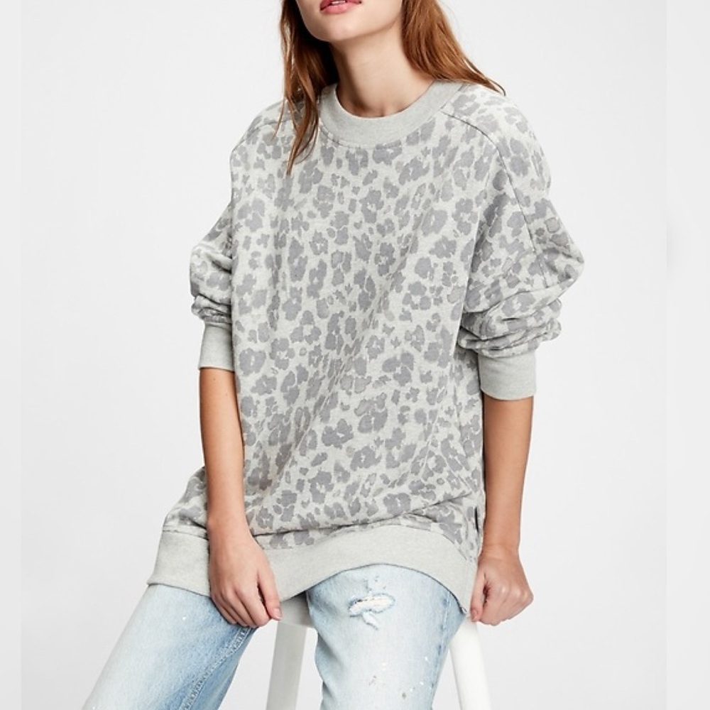 AEO // Animal Print Crewneck